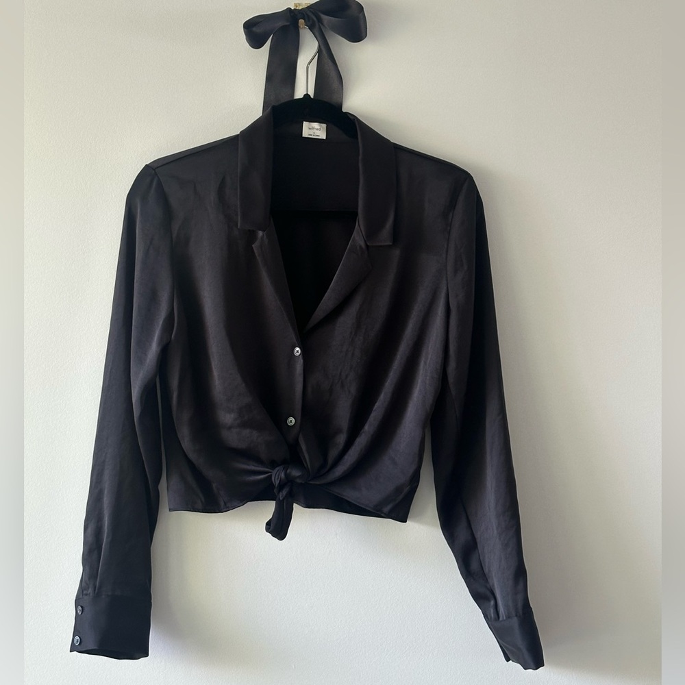Wilfred Tie-Front Blouse